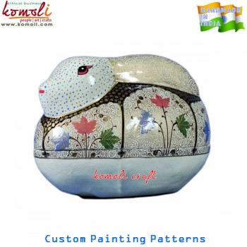 Impeccant Rabbit - Custom Painted Paper Mache Candy Keepsake Box