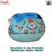 Soothing Sky Blue Rabbit Shaped Paper Mache Hand Painted Custom Designed Keepsake Box