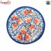 Emblazon Blue And Orange Floral Papier Mache Keepsake Box (3'' x 3'' Inch)