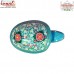 Turtle Shaped Hand Painted Paper Mache Box - Sky Blue Motif - Custom Motifs Available