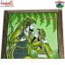 Depiction of Epical Story of Laila and Majnu - Green Ummeri Khayaam Hand Painted Box