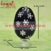 Snow Flakes on Wooden Decorative Easter Eggs - Hand Painted Custom Design Easter Eggs