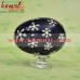 Snow Flakes on Wooden Decorative Easter Eggs - Hand Painted Custom Design Easter Eggs