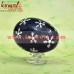 Snow Flakes on Wooden Decorative Easter Eggs - Hand Painted Custom Design Easter Eggs