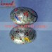Birds on Tree - Hand Painted Decorative Wooden Glittering Easter Theme Eggs - Customized Colors
