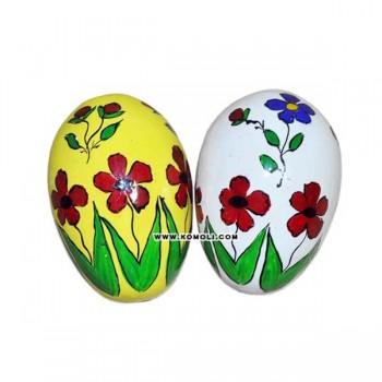 Beauty of Flowers Hand Painted Decorative Wooden Easter Egg