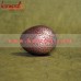 Camouflage Pattern On Silver and Red Hand Painted Decorative Wooden Easter Eggs