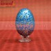 Colorful Chinar Pattern on Wooden Decorative Easter Eggs