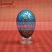 Colorful Chinar Pattern on Wooden Decorative Easter Eggs