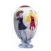 Fashion and Shopping Girls - Hand Painted White Wooden Decorative Easter Egg