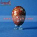 Hand Painted Colorful Chinar Pattern on Multi-Color Decorative Wooden Easter Decoration Egg