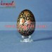 Hand Painted Colorful Chinar Pattern on Multi-Color Decorative Wooden Easter Decoration Egg