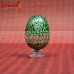 Hand Painted Colorful Chinar Pattern on Multi-Color Decorative Wooden Easter Decoration Egg