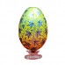 Hand Painted Colorful Chinar Pattern on Multi-Color Decorative Wooden Easter Decoration Egg