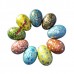 Hand Painted Colorful Chinar Pattern on Multi-Color Decorative Wooden Easter Decoration Egg