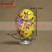 The Purple Leaf - Hand Painted Yellow Easter Egg - Wooden Easter Eggs Decorations Gifts