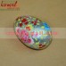 Silver Color Glittering Hand Painted Decorative Wooden Easter Egg Decoration Gifts