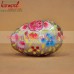 Silver Color Glittering Hand Painted Decorative Wooden Easter Egg Decoration Gifts