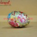 Silver Color Glittering Hand Painted Decorative Wooden Easter Egg Decoration Gifts