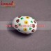 Flower on White Wooden Hand Painted Decorative Easter Egg