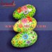 The Floral Garden - Vibrant Color Hand Painted Wooden Easter Decorative Eggs - Large