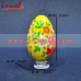 The Floral Garden - Vibrant Color Hand Painted Wooden Easter Decorative Eggs - Large