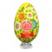 The Floral Garden - Vibrant Color Hand Painted Wooden Easter Decorative Eggs - Large