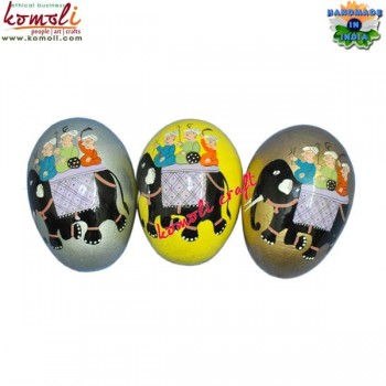 Indian Elephant Rider - Customized Motives - Hand Painted Decorative Easter Eggs