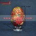 Multi-Color Flowers Hand Painted Decorative Wooden Easter Egg
