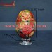 Multi-Color Flowers Hand Painted Decorative Wooden Easter Egg