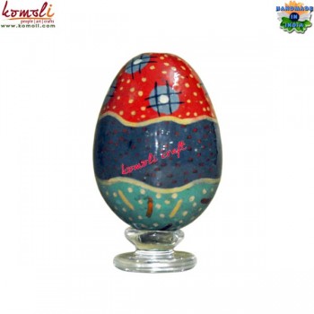 Waves of Colors - Hand Painted Decorative Wooden Easter Eggs