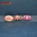 Small and Tiny - Multi-Color Hand Painted Wooden Easter Decorative Eggs - Just 1 Inch