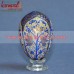 Multi-Color Chinar Leaf Pattern Hand Painted Wooden Easter Gifts Decoration Eggs