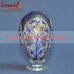 Multi-Color Chinar Leaf Pattern Hand Painted Wooden Easter Gifts Decoration Eggs