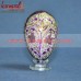 Multi-Color Chinar Leaf Pattern Hand Painted Wooden Easter Gifts Decoration Eggs