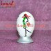 Shopping Girls - Hand Painted White Easter Egg, Wooden Decorative Easter Eggs