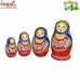 Speechless Nesting Dolls Set - Hand Painted Paper Mache Artwork - Set Of 4 Dolls