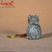 Hand Painted Innocent Rabbit Paper Mache Christmas Holiday Hanging and Decoration