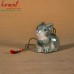 Hand Painted Innocent Rabbit Paper Mache Christmas Holiday Hanging and Decoration