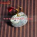 Tiny Rabbit Holiday Decorations - Christmas Tree Hanging - Hand Painted Paper Mache