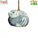 Tiny Rabbit Holiday Decorations - Christmas Tree Hanging - Hand Painted Paper Mache
