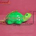 Green Turtle Holiday Decoration - Paper Mache Animal Christmas Tree Hanging Ornaments Decorations