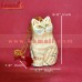 Woohoo - Two In One Pussy Cat Christmas Ornament - Hand Painted Paper Mache