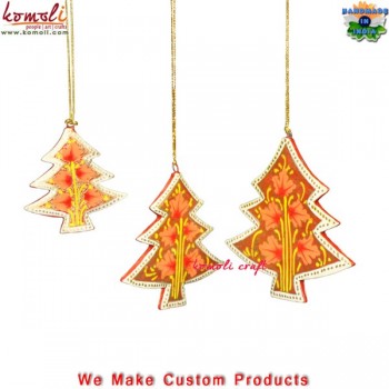 Chinar Tree - Christmas Hanging - Hand Painted Wooden Cut Out