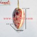 Red Chinar Leaf Design X-mas Decoration Heart Bell and Star - Hand Painted Holiday Decor