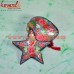 Christmas Decoration Heart and Star - Hand Painted Holiday Christmas Decor 