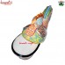 Oversize Multi-Color Flower Design Vintage Retro Style Paper Mache Hen Shape Upcycled Box For Home Decoration