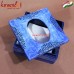 Blue Ocean Tree Large Tissue Holder - Hand Painted Wooden Decorative Tissue Box