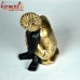 Calm Pose of Buddha in Golden Adorns - (Large 10 1/2 Inches)