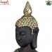 Glorious Poly Resin Buddha Head with Crown (Large -  15 Inch)